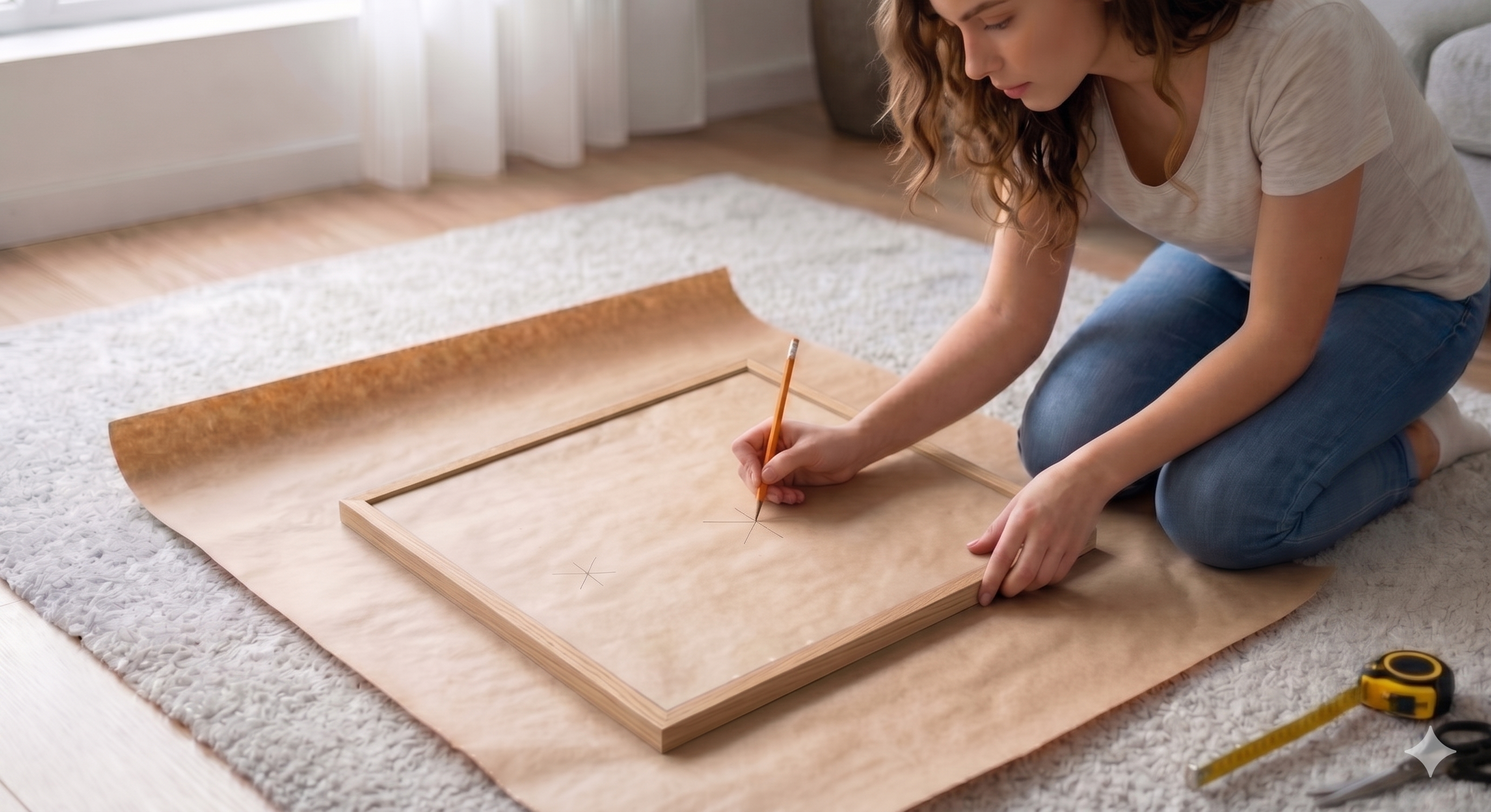 Step 3 — Mark the Hanger Position on the Paper